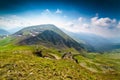 Transalpina road and Urdele peak in Romania Royalty Free Stock Photo