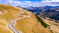 Transalpina, Romania - Carpathian Mountains winding road Royalty Free Stock Photo
