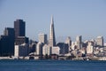 Transamerica Building from Angel Island Royalty Free Stock Photo