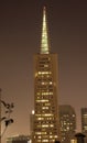Transamerica Building Night San Francisco Royalty Free Stock Photo
