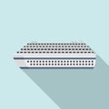 Transatlantic cruise icon, flat style