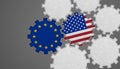 Transatlantic Relations, Common Future Europe And The USA - Political Business Concept