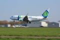 Transavia 737 landing in Rotterdam