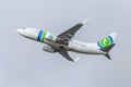 Transavia jet in flight