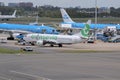 Transavia And KLM Planes At Schiphol Airport The Netherlands 25-5-2022 Royalty Free Stock Photo