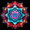 Transcendent Mandala with Intricate Geometric Beauty Royalty Free Stock Photo