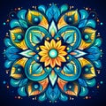 Transcendent Mandala with Intricate Geometric Beauty Royalty Free Stock Photo