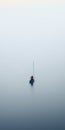 Transcendent Minimalist Photography: Lost Gondola In Vast River Of Fog Royalty Free Stock Photo