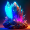Transcendent Translucence: A Macro Shot Unveiling the Ethereal Splendor of Quartz Crystals Royalty Free Stock Photo