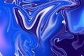 transcending boundaries with artistic hand-painted background with mixed liquid blue paints abstract fluid acrylic painting Royalty Free Stock Photo