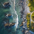 Transcending Boundaries: A borderless view capturing seamless transitions between natural and man-made environments