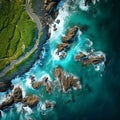 Transcending Boundaries: A borderless view capturing seamless transitions between natural and man-made environments