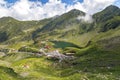 Transfagarasan Balea glacier lake in central Romania, Sibiu County