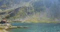 Transfagarasan Balea Lake in Romania Royalty Free Stock Photo