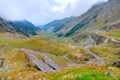 Transfagarasan Highway in Carpathian mountains, Romania Royalty Free Stock Photo