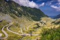 Transfagarasan highway, probably the most beautiful road in the Royalty Free Stock Photo