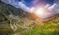 Transfagarasan highway, probably the most beautiful road in the world, Europe, Romania Transfagarashan Royalty Free Stock Photo