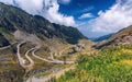 Transfagarasan highway, probably the most beautiful road in the Royalty Free Stock Photo