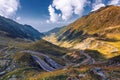 Transfagarasan highway, probably the most beautiful road in the Royalty Free Stock Photo