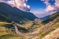 Transfagarasan highway, probably the most beautiful road in the Royalty Free Stock Photo