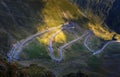 Transfagarasan highway in Romania