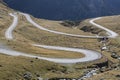 Transfagarasan Highway, the most beautiful and dangerous road in Europe, Romania. Carpathian mountains, Fagaras Royalty Free Stock Photo