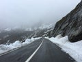 The Transfagarasan mountain road Royalty Free Stock Photo