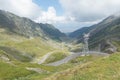 Transfagarasan pass from Fagaras mountains