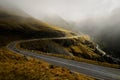 Winding mountain road with steep turns Royalty Free Stock Photo