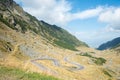 Transfagarasan road with beautiful mountains landscape. Summer sunny weather in Romanian Carpathians Royalty Free Stock Photo