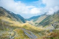 Transfagarasan road with beautiful mountains landscape. Summer sunny weather in Romanian Carpathians Royalty Free Stock Photo