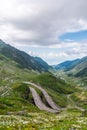 Transfagarasan road in Fagaras Mountains, Romania Royalty Free Stock Photo