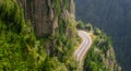 Transfagarasan road the most beautiful road in Romania. Royalty Free Stock Photo