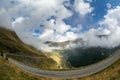 Transfagarasan road in Romania Carpathian Fagaras mountains