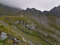 Transfagarasan road, Romania. Fagaras mountains.