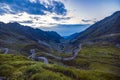 Transfagarasan Road in Romania. Royalty Free Stock Photo