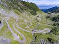 Transfagarasan road in Transylvania Romania