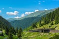 Transfagarasan landscape - tunnel through the mountain - mountain landscape