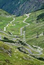 Transfagarasan, Romania - mountain road crossing the southern section of the Carpathian Mountains Royalty Free Stock Photo