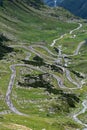 Transfagarasan, Romania - mountain road crossing the southern section of the Carpathian Mountains Royalty Free Stock Photo