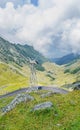 Transfagarasan serpent road from Fagaras mountains, Carpathians Royalty Free Stock Photo