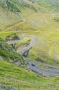 Transfagarasan serpent road from Fagaras mountains, Carpathians Royalty Free Stock Photo