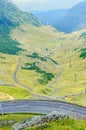 Transfagarasan serpent road from Fagaras mountains, Carpathians Royalty Free Stock Photo