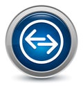 Transfer arrow icon starburst shiny blue round button illustration design concept
