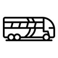 Transfer bus icon, outline style