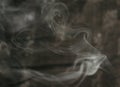 Beautiful and Transference smoke design with black background