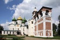 Transfiguration Cathedral and belfry of the monastery in honor of the Holy Monk Evfimiya of Suzdal Spaso-Evfimievsky Monastery Royalty Free Stock Photo