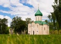 Transfiguration Cathedral and monument to Alexander Nevsky, Pereslavl-Zalessky Royalty Free Stock Photo