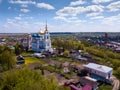 Transfiguration Cathedral and Trinity Church, Bolkhov, Russia Royalty Free Stock Photo