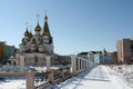Transfiguration Church in Ykutsk Royalty Free Stock Photo